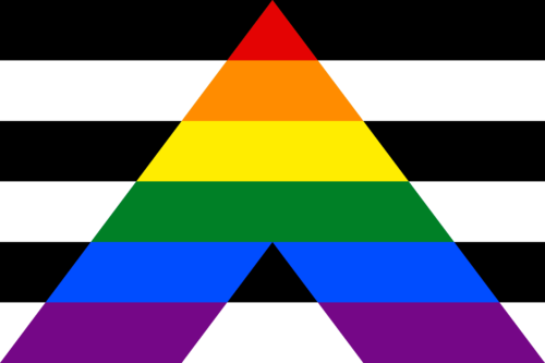 ストレート・アライ フラッグ。LGBTQ に支援的な異性愛者を表すシンボルです。
