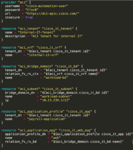 Terraform for ACI