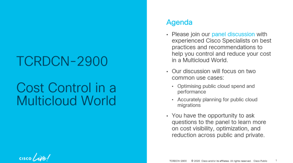 cost control in a multicloud world