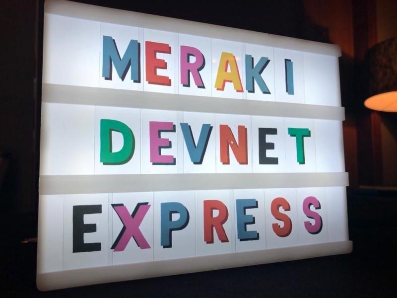 Meraki DevNet Express at CLEUR 2020