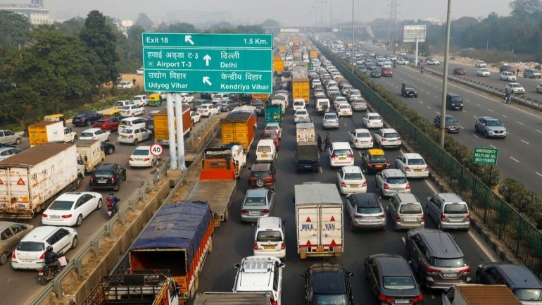 Delhi Gurugram Highway traffic