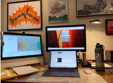 Remote Work Best Practices To share some of today’s best practices for working remotely and from home, we’ve created a new Remote Work area on our website. Here is Cory Treffiletti's WFH desk with Desktop Pro