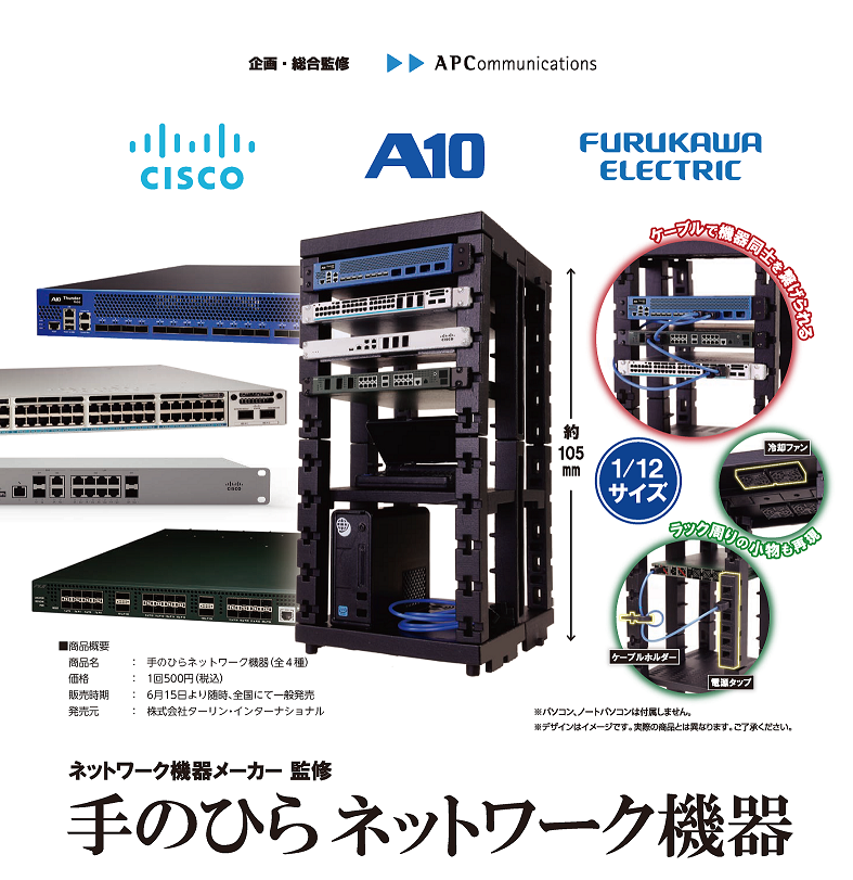 APC・A10・シスコ・古河電工が、「手のひらネットワーク機器」を企画