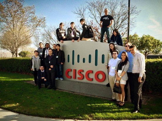The NetRiders winners took one last picture on the Cisco San Jose campus before heading home 