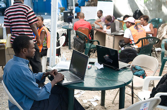 After an earthquake in Haiti in 2010, NetHope restored broadband access, enabling 15 of its members to speed delivery of food, water, shelter, and medical assistance. 