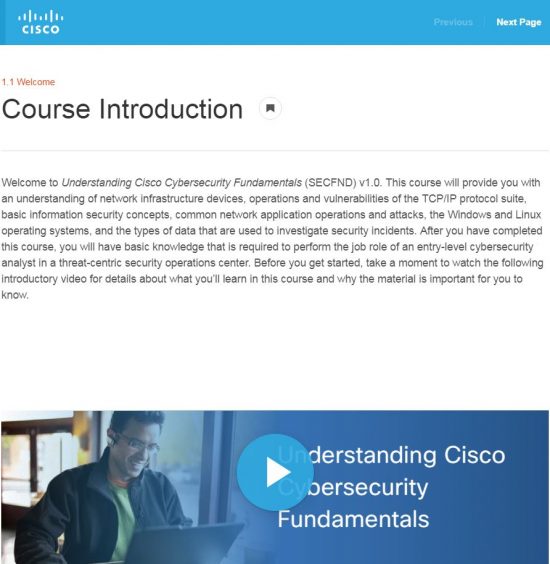 SECFND Course Introduction