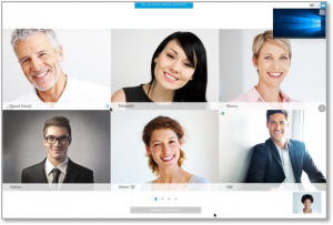 WebEx grid layout