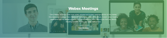 webex meetings document portal screen