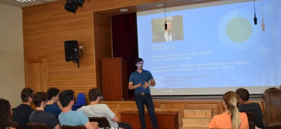 John speaking to the 2019 graduating class at QSI International School of Yerevan in Armenia.