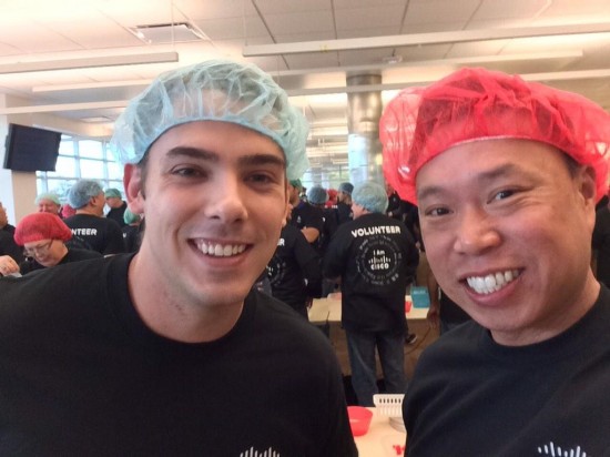 Before we started packing bags, my colleague Eric and I had to take a selfie!