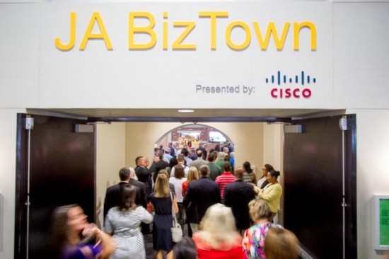 JA BizTown® presented by Cisco is one of two interactive venues within the Junior Achievement (JA) Discovery Center at Gwinnett. 