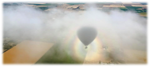 Hot Air Balloon in the Fog