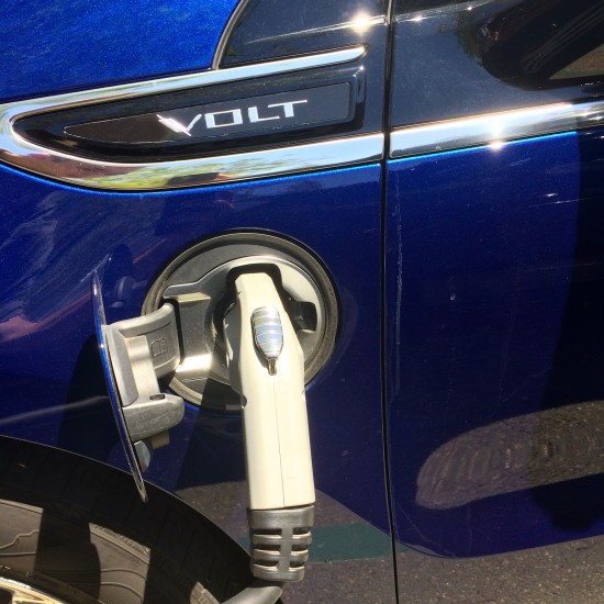 Charging a car is as simple as plugging a power cord into an outlet at home