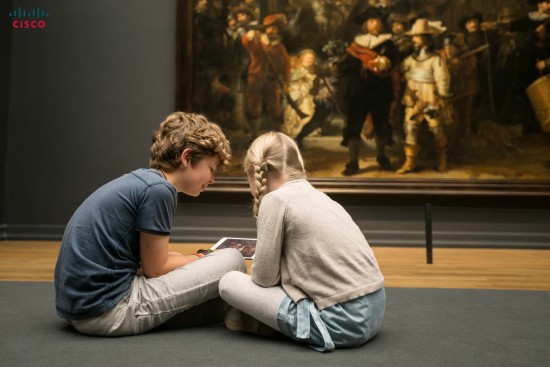 Children in a museum