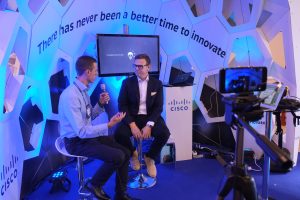 Christiaan and Rowan Periscope Talk at Cisco's Web Summit Booth