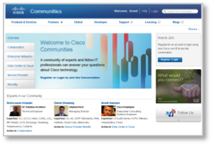 Cisco community screenshot