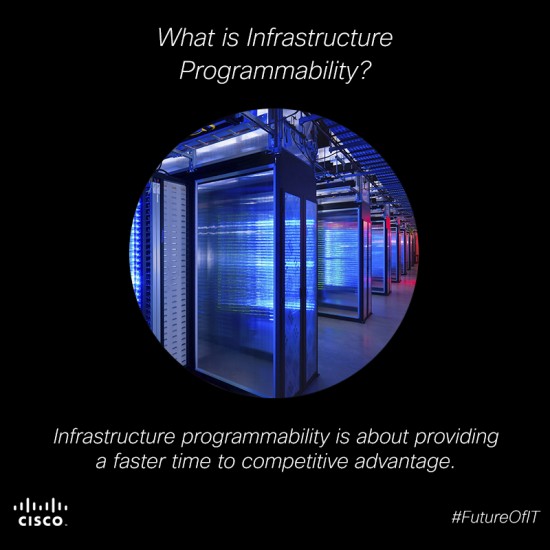 Infrastructure programmability is providing a faster time to competitive advantage.