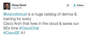 Doug Good dCloud Cisco Chat