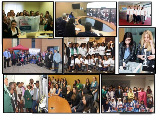208 girls in 11 countries from Europe, the Middle East, and Africa attended Girls in ICT events at Cisco offices