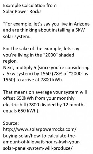 Example calculation