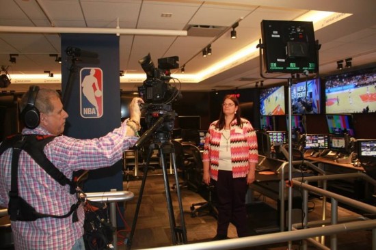 Deborah and the other Cisco Networking Academy students were asked to talk about their excitement before working NBA All Star 2015