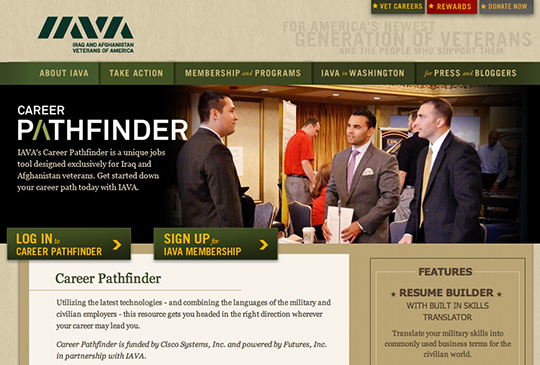 The IAVA Career Pathfinder is free online tool for U.S. military veterans