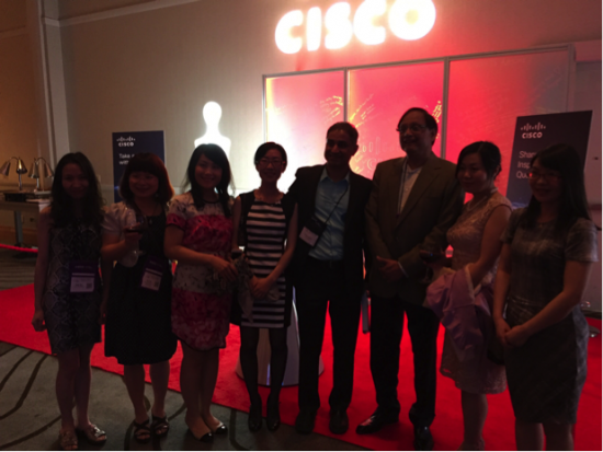 Pankaj Patel, EVP and Chief Development Officer, and Vinod Peris, VP Engineering, met with IEEE Women Engineers from Shanghai during Cisco’s Networking Reception.