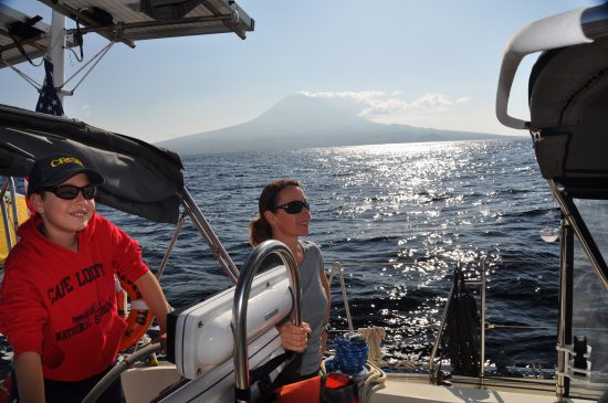 Massaro on the boat