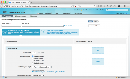 Portals and Settings Cutomization