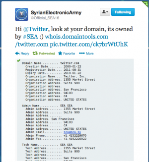 Syrian Electronic Army cracks Melbourne IT Registrar