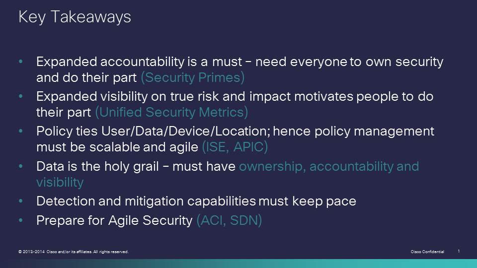 Security Webinar Key Takeaways