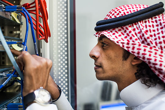 A partnership between Cisco Networking Academy and King Abdulaziz University in Saudi Arabia is helping to fight high unemployment among young men and fill a growing need among businesses for employees with work-ready information and communications technology (ICT) skills.