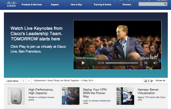 Watch Cisco Live Keynotes directly from Cisco.com