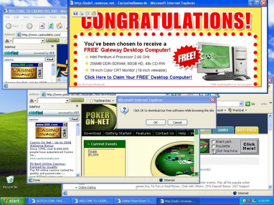 Figure 1: Advertising-supported software displays advertising in order to generate revenue for its authors. Users are used to tolerate the advertising and companies do not usually have a remediation plan for this type of software. The real risk that Adware poses to the users is not widely known.