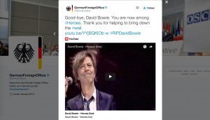 david bowie german govt tweet