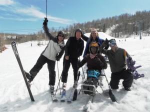 Downhill skiing at the 2012 Winter Sports Clinic