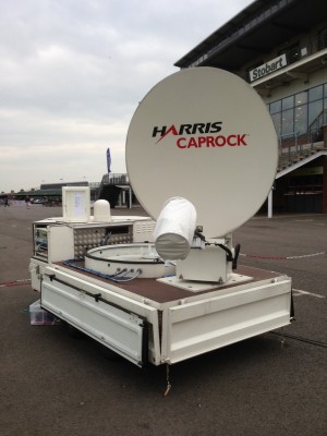 Harris Caprock provided the satellite uplink for internet access