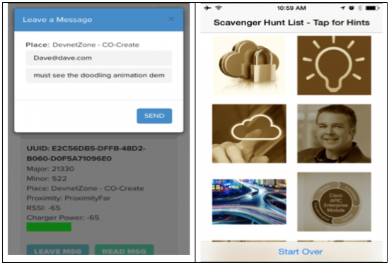 iBeacons for Messages of Things