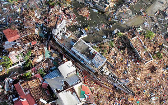 Haiyan is the deadliest typhoon on record in the Philippines, killing at least 6,268 people in that country alone. Photo courtesy The Telegraph