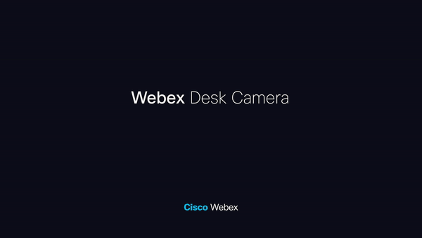 • Webex Desk Camera：インテリジェントでパワフル、しかも手頃な価格の新しいカメラです。リモート会議のエクスペリエンスを強化し、オフィスで少人数の対面会議を安全に実施できるように作られています。