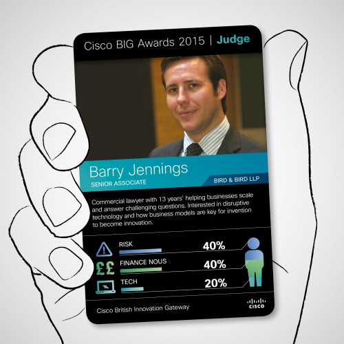 Judge card - Barry