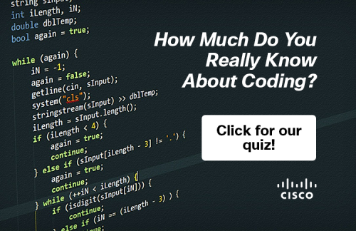 cisco national coding week quiz