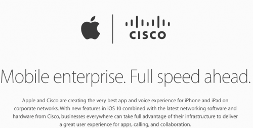Apple & Cisco partnership