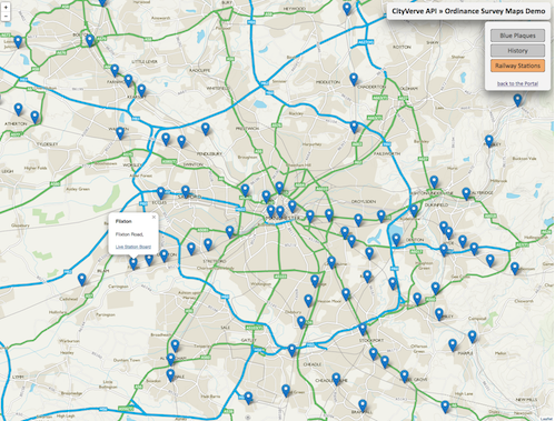 Screen shot of Platform of platforms data map