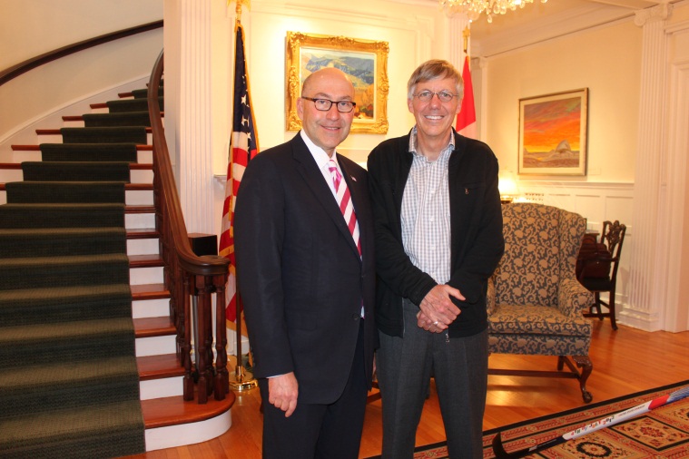 Former Ambassador David Jacobson and Cisco’s William MacGowan at Lornado, 2012 