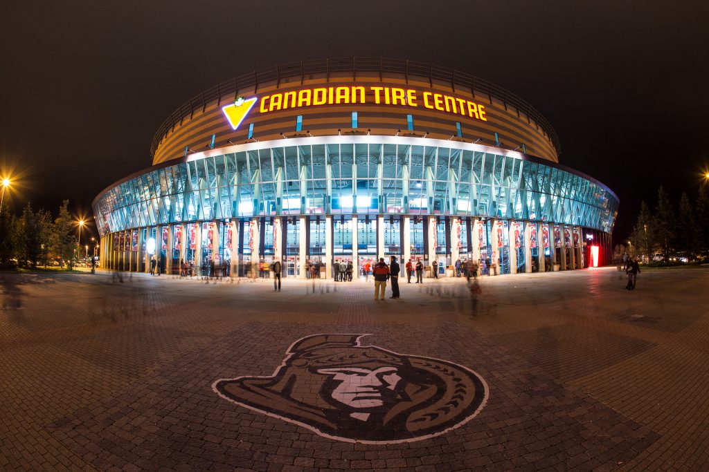The Canadian Tire Centre. Photo courtesy Andre Ringuette/NHLI via Getty Images.