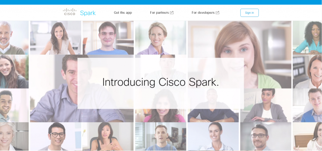 Cisco Spark homepage