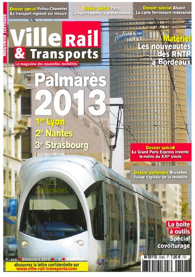 Magazine Ville Rail et Transport avec la présentation du Palmarès 2013