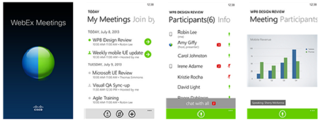 Cisco WebEx Meeting 1.0 pour Windows Phone 8