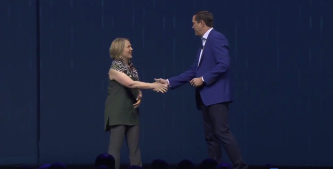 Cisco Chuck Robbins Google Cloud CEO Diane Greene